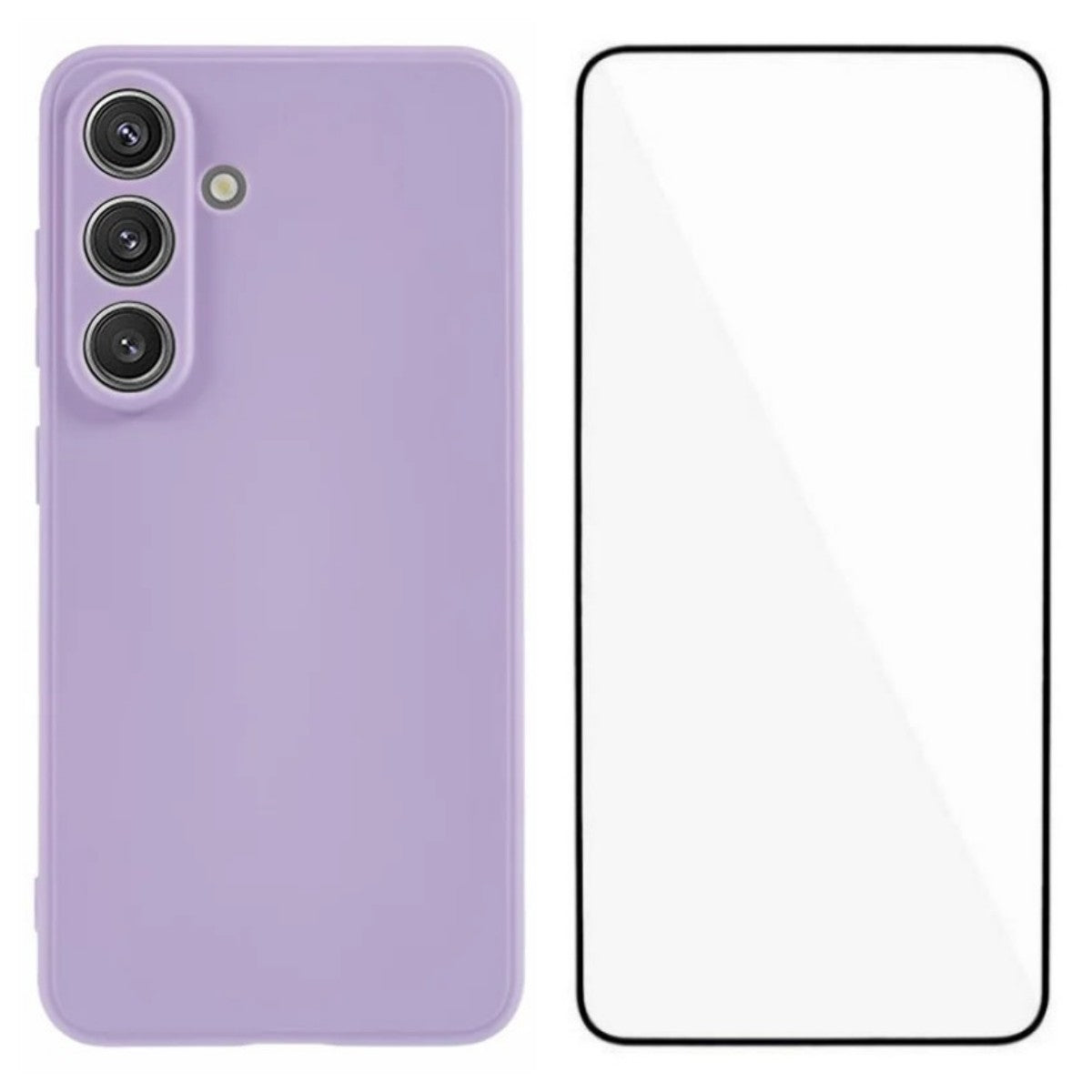 WANLONFENG För Samsung Galaxy S26 Skal ZB-serien Precisa utskärningar Raka kanter TPU-mobilskal med härdat glasfilm