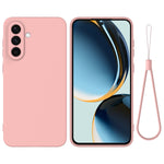 For Samsung Galaxy A57 5G Liquid Silicone Case Phone Back Cover with Hand Strap