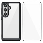 WANLONFENG För Samsung Galaxy S26 mobilskal XC-serien TPU Akrylskydd med Härdat Glas (Stort Linshål)