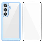 WANLONFENG För Samsung Galaxy S26 mobilskal XC-serien TPU Akrylskydd med Härdat Glas (Stort Linshål)