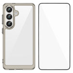 WANLONFENG För Samsung Galaxy S26 mobilskal XC-serien TPU Akrylskydd med Härdat Glas (Stort Linshål)