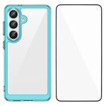 WANLONFENG För Samsung Galaxy S26 mobilskal XC-serien TPU Akrylskydd med Härdat Glas (Stort Linshål)