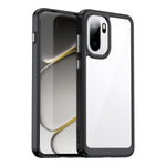 WANLONFENG För OnePlus 15R 5G / Ace 6T 5G / Ace 6 5G mobilskal XC-serien TPU Akrylskydd med Härdat Glas (Stort Linshål)