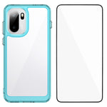 WANLONFENG För OnePlus 15R 5G / Ace 6T 5G / Ace 6 5G mobilskal XC-serien TPU Akrylskydd med Härdat Glas (Stort Linshål)