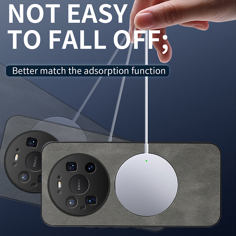 WANLONFENG For Huawei Mate 80 Pro Max Magnetic Case  SD1 Series Nappa Texture PC TPU Phone Cover