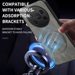 WANLONFENG For Huawei Mate 80 Pro Max Magnetic Case  SD1 Series Nappa Texture PC TPU Phone Cover