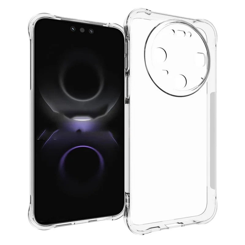 WANLONFENG För Huawei Mate 80 Pro / Huawei Mate 80 Genomskinligt TPU-skal TM-serien 2,0 mm mobilbaksida