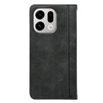 For Oppo Find X9 5G Case Hidden Magnetic Closure Calf Texture Leather Phone Cover