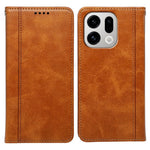 For Oppo Find X9 5G Case Hidden Magnetic Closure Calf Texture Leather Phone Cover