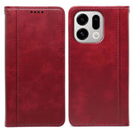 For Oppo Find X9 5G Case Hidden Magnetic Closure Calf Texture Leather Phone Cover