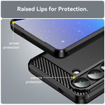 WANLONFENG For Samsung Galaxy S26 Case with Screen Film  LS Series Big Lens Hole Brushed Texture TPU Phone Cover