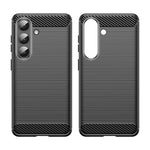 WANLONFENG For Samsung Galaxy S26 Case with Screen Film  LS Series Big Lens Hole Brushed Texture TPU Phone Cover