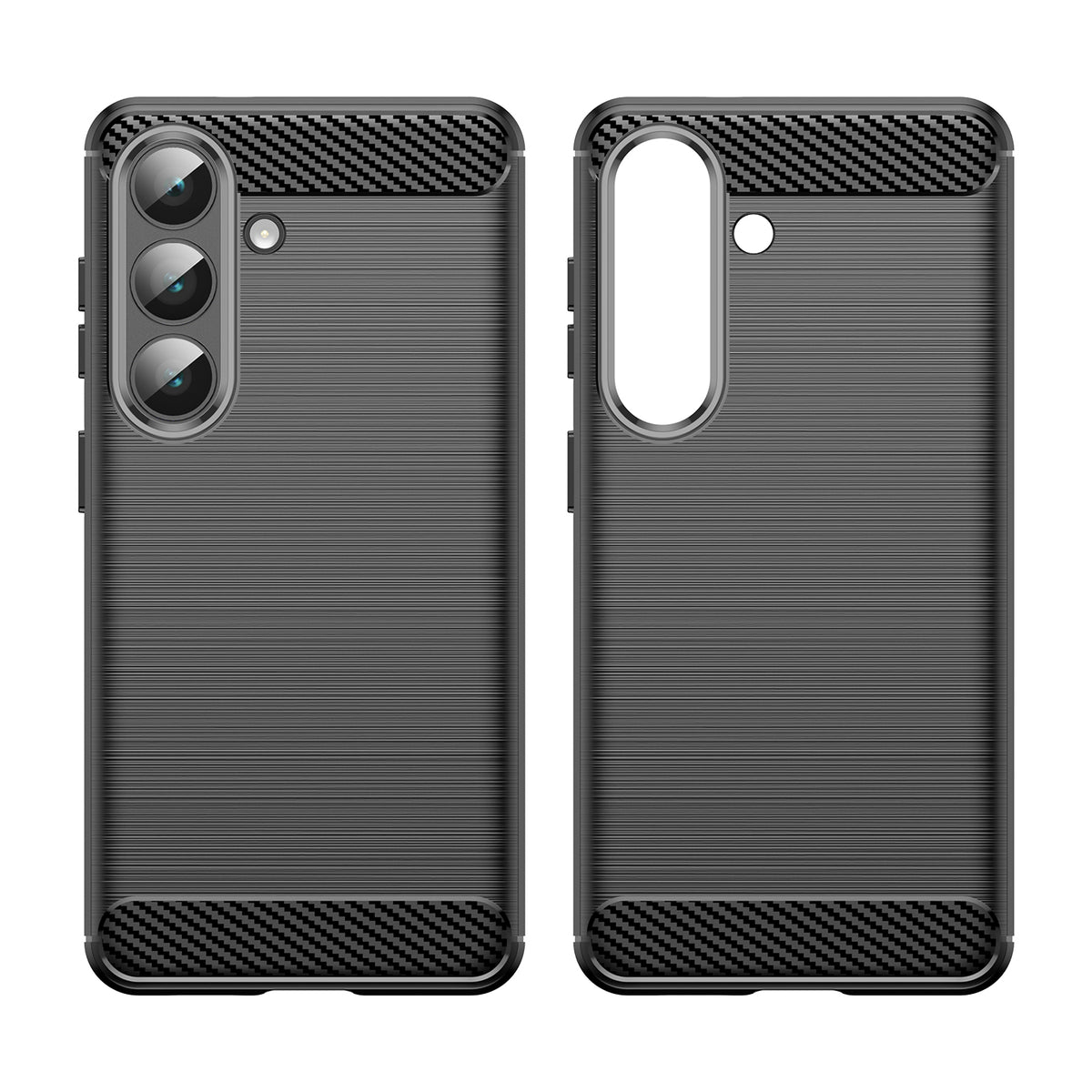 WANLONFENG For Samsung Galaxy S26 Case with Screen Film  LS Series Big Lens Hole Brushed Texture TPU Phone Cover