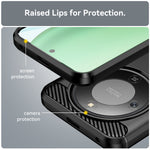 WANLONFENG Skal till Honor Magic8 Lite 5G / X9d 5G / X70 5G med skärmfilm LS-serien stort linshål borstad textur TPU-mobilskal