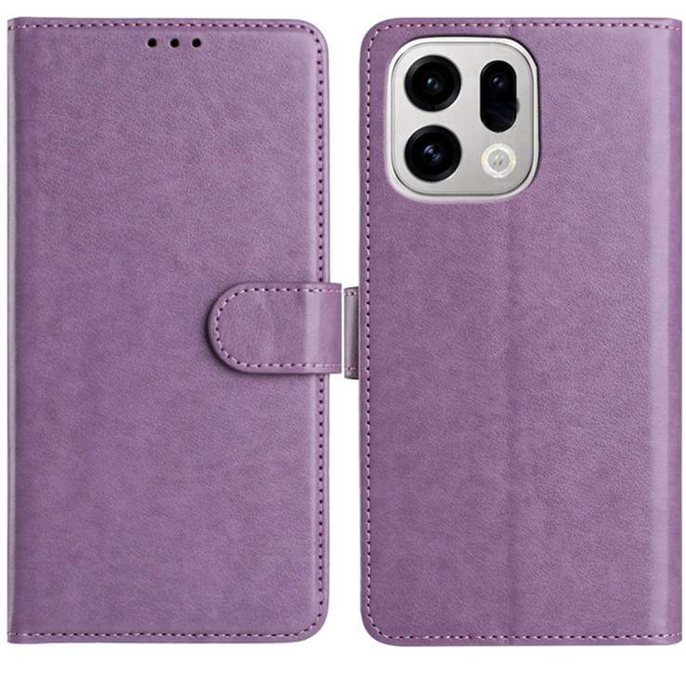 For Oppo Find X9 5G Wallet Phone Case Stand PU Leather Folio Flip Cover with 8 Card Slot