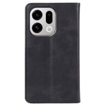 For Oppo Find X9 5G Case Strong Magnetic PU Leather Phone Cover Calf Texture