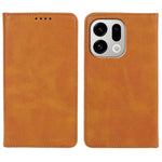 For Oppo Find X9 5G Case Strong Magnetic PU Leather Phone Cover Calf Texture