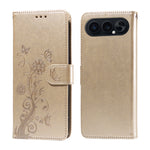 Til Honor 500 Pro 5G / Honor 500 5G Læder Cover Sommerfugl Blomsterpræg Tegnebog Stativ Cover