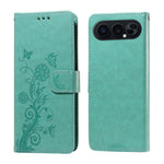 Til Honor 500 Pro 5G / Honor 500 5G Læder Cover Sommerfugl Blomsterpræg Tegnebog Stativ Cover