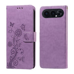 For Honor 500 Pro 5G / Honor 500 5G Leather Case Butterfly Floral Imprint Wallet Stand Cover