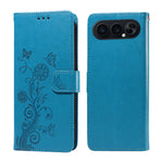 Til Honor 500 Pro 5G / Honor 500 5G Læder Cover Sommerfugl Blomsterpræg Tegnebog Stativ Cover
