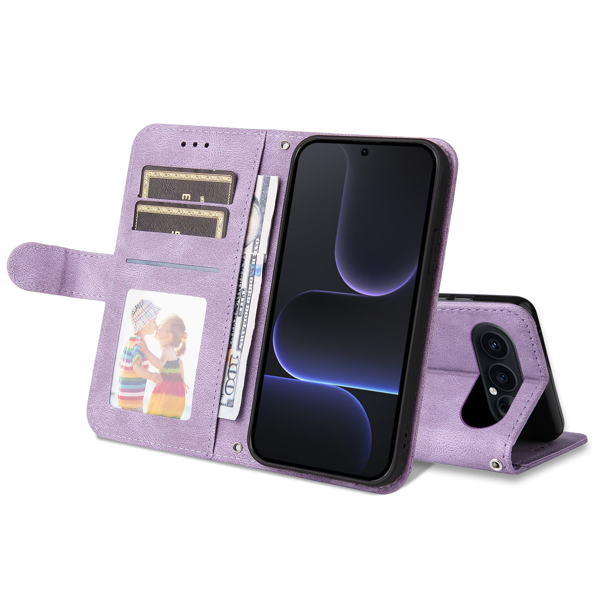 For Honor 500 Pro 5G / Honor 500 5G Leather Wallet Cases Skin Touch Phone Cover Stand with Strap