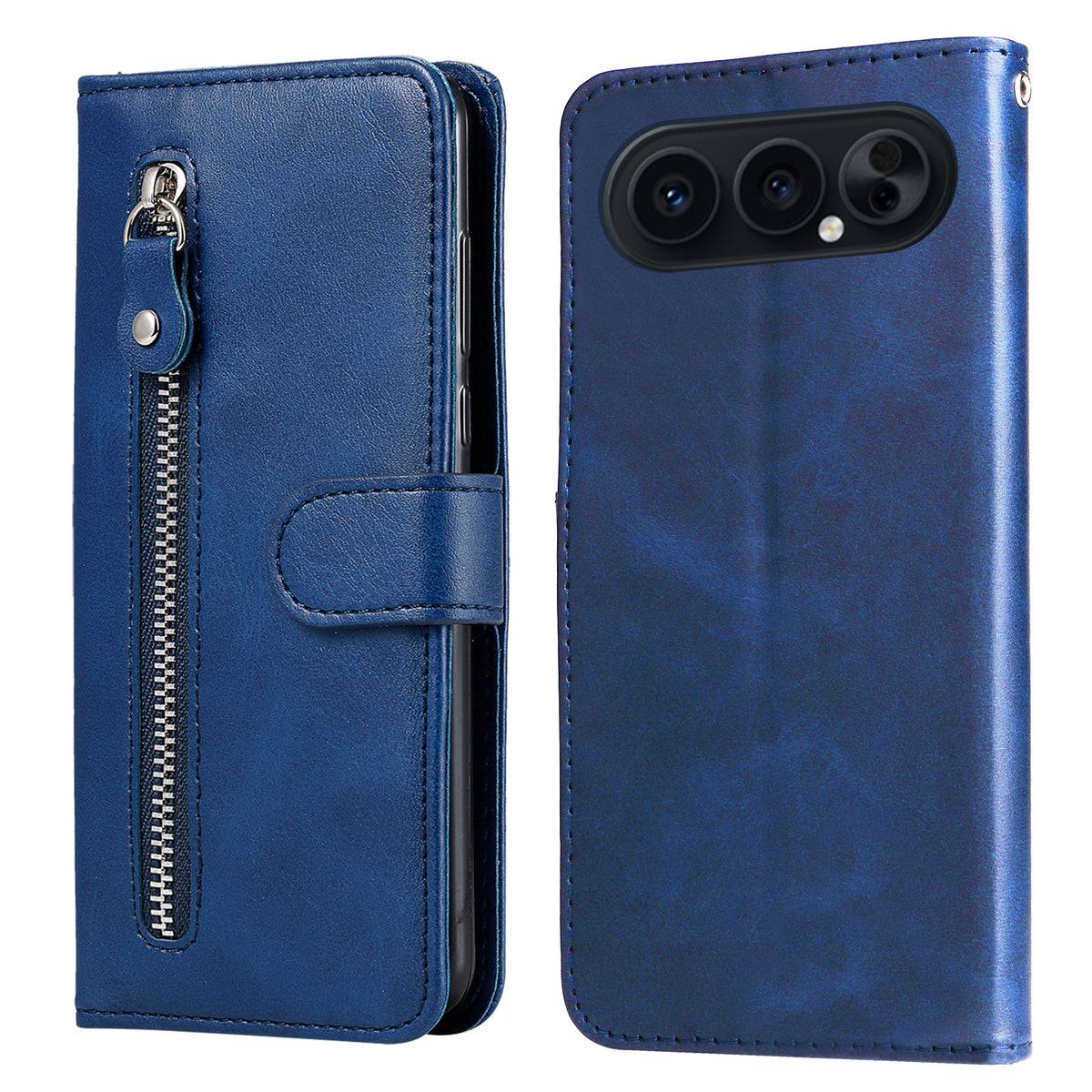 For Honor 500 Pro 5G / Honor 500 5G PU Leather Cases with Zipper Pocket Wallet Phone Cover Stand