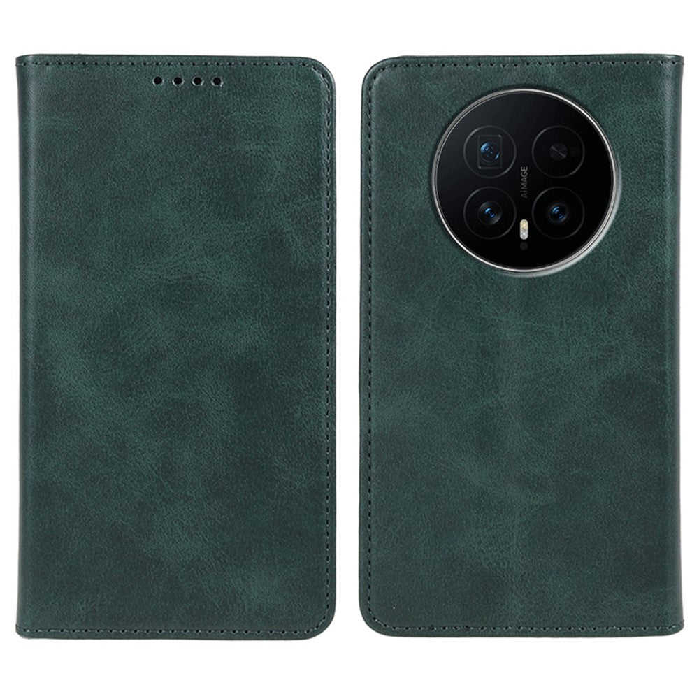For Honor Magic8 5G Case Strong Magnetic PU Leather Phone Cover Calf Texture
