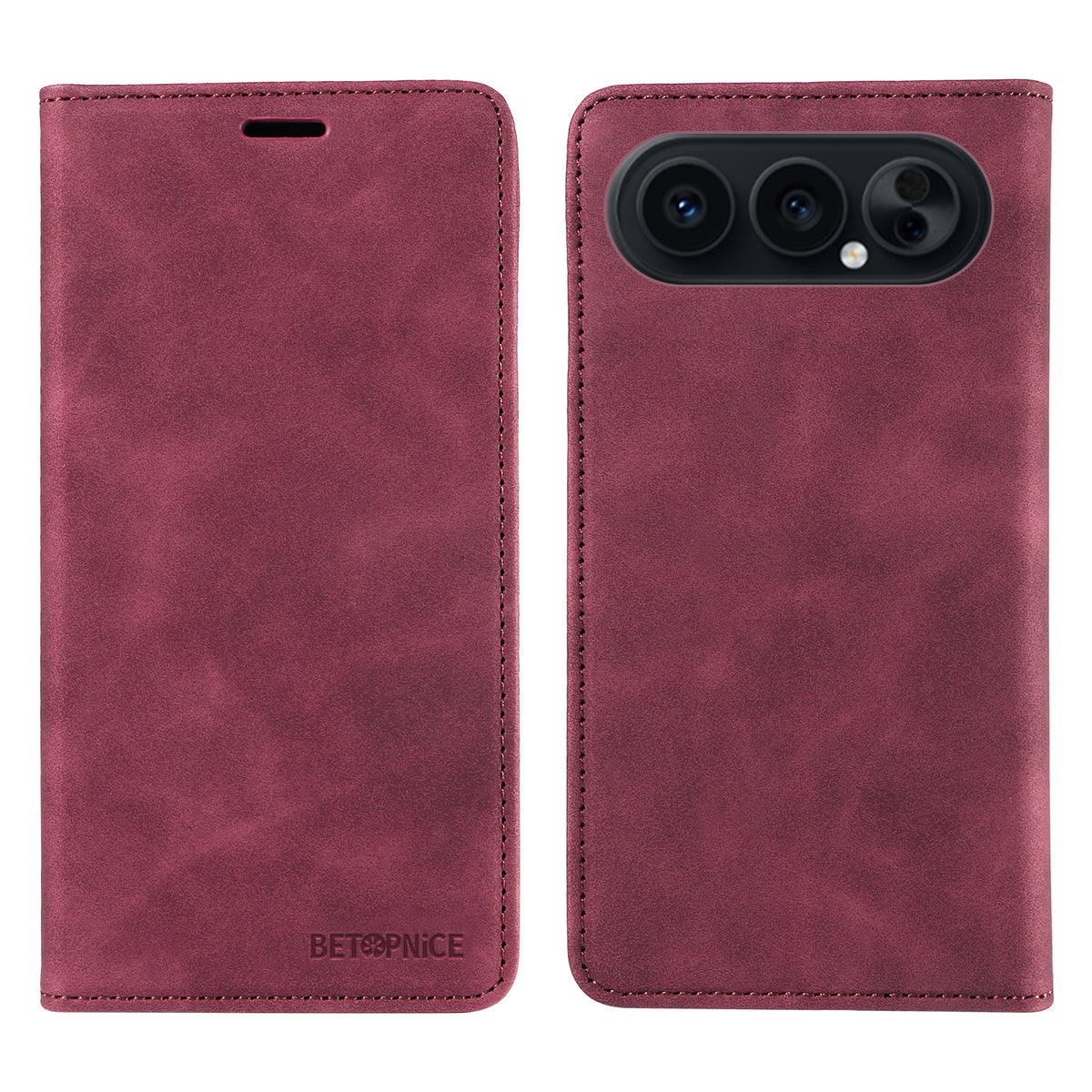 BETOPNICE For Honor 500 Pro 5G / Honor 500 5G Case Magnetic Closure RFID Blocking Wallet Stand Leather Phone Cover