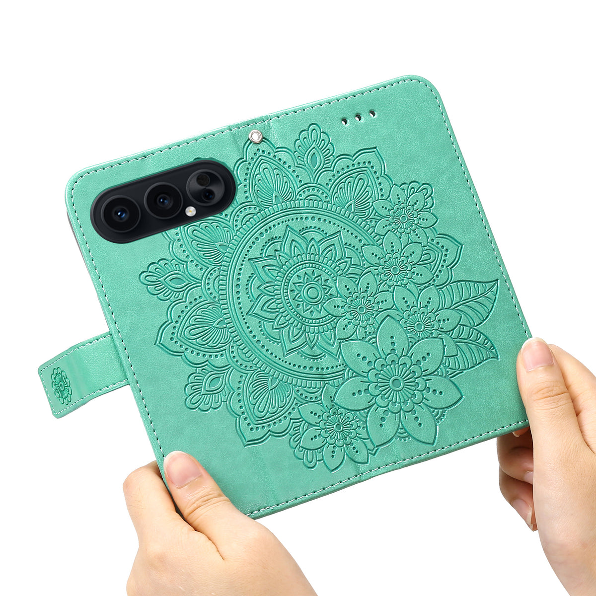 For Honor 500 Pro 5G / Honor 500 5G Case Floral Pattern PU Leather Wallet Stand Phone Cover