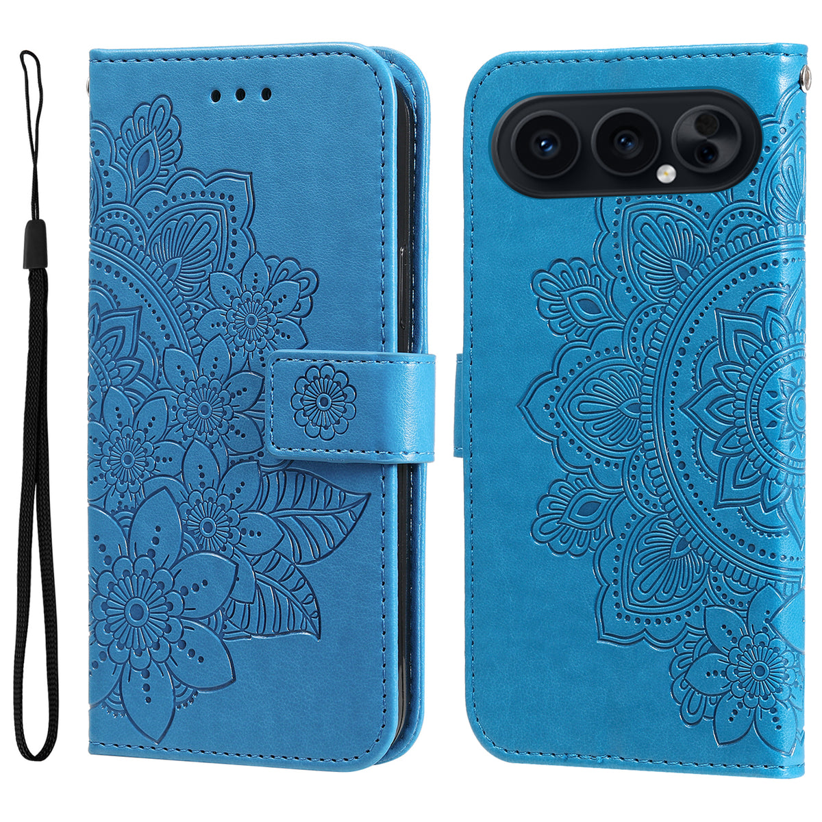 For Honor 500 Pro 5G / Honor 500 5G Case Floral Pattern PU Leather Wallet Stand Phone Cover