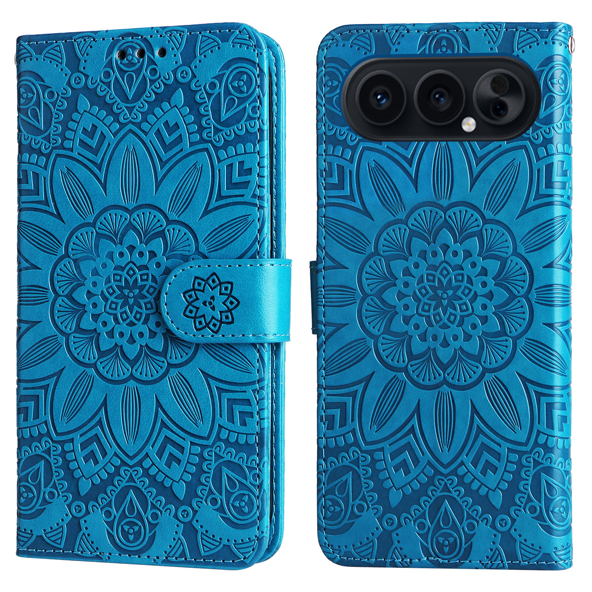 For Honor 500 Pro 5G / Honor 500 5G Case Sunflower Imprint Leather Wallet Phone Cover