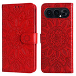 For Honor 500 Pro 5G / Honor 500 5G Case Sunflower Imprint Leather Wallet Phone Cover