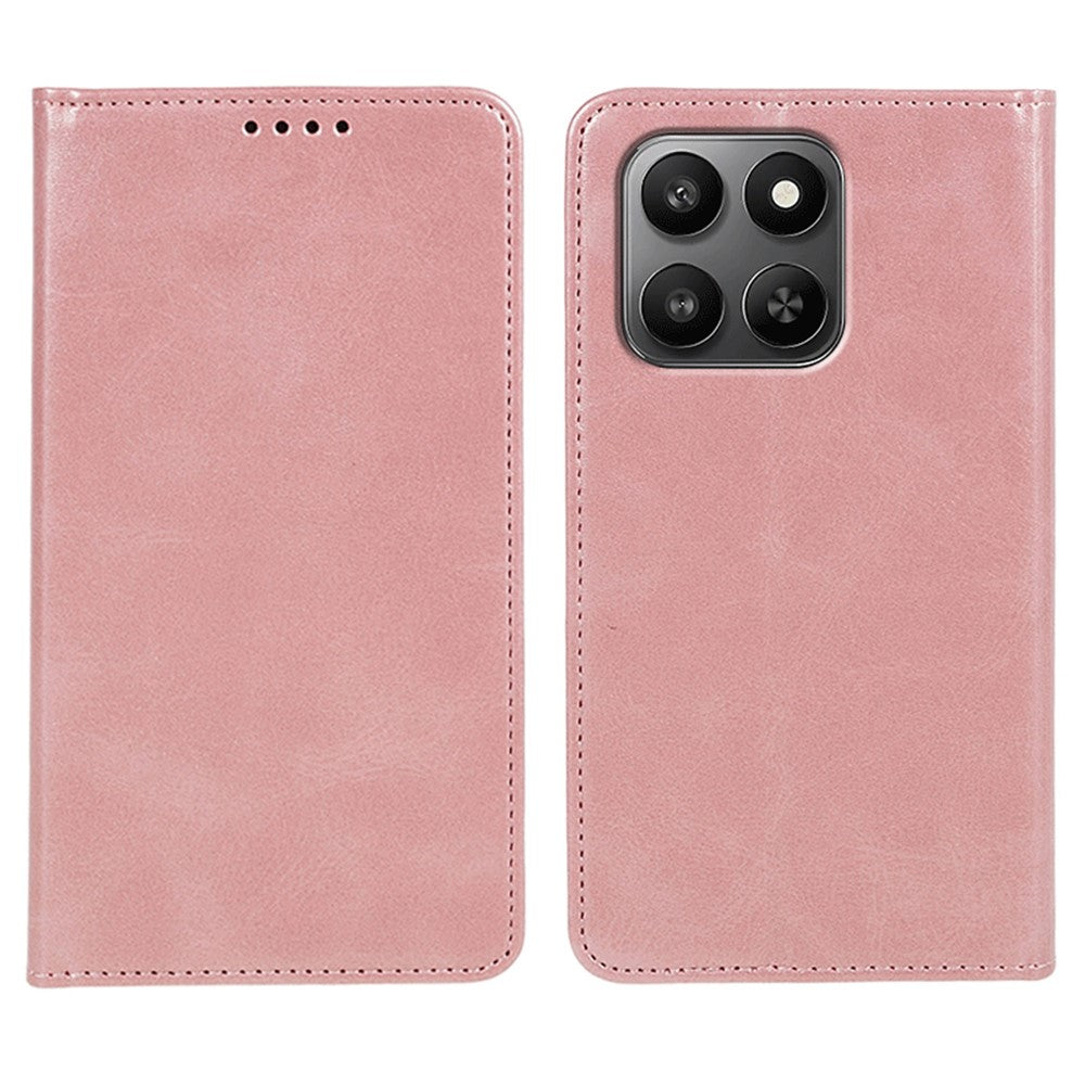 Telefoncover til Honor Play10T 5G / 400 Smart 5G / 400 Smart 4G / X7d 4G / X7d 5G Stærkt magnetisk PU-læder telefoncover i kalvestruktur