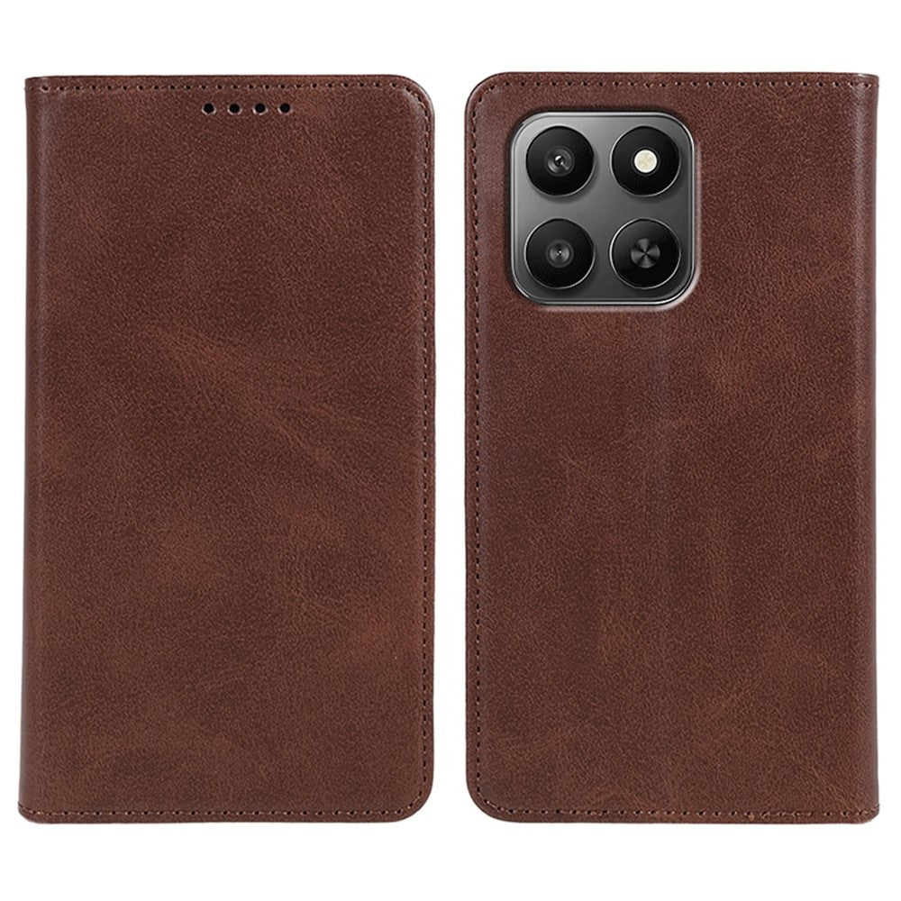 Telefoncover Til Honor Play10T 5G / 400 Smart 5G / 400 Smart 4G / X7d 4G / X7d 5G Stærkt Magnetisk PU Læder Telefoncover Kalvetekstur