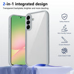 Til Samsung Galaxy A37 5G Etui Matskind Touch Gennemsigtig PC + TPU Stødabsorberende Telefonbagcover