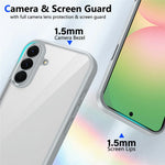 Til Samsung Galaxy A37 5G Etui Matskind Touch Gennemsigtig PC + TPU Stødabsorberende Telefonbagcover