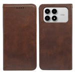 For Xiaomi Redmi K90 5G / Poco F8 Pro 5G Case Strong Magnetic PU Leather Phone Cover Calf Texture