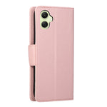 Til Samsung Galaxy A08 5G / A08 4G / A07 4G etui Lynlås Pung Farve Splejsning TPU PU Læder Flip Telefon Cover med Rem