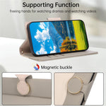 For Samsung Galaxy A57 5G Case Zipper Wallet Color Splicing TPU PU Leather Flip Phone Cover with Strap