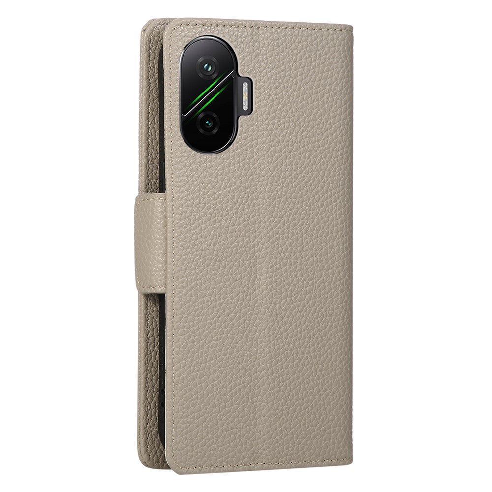 Phone Case For Xiaomi Redmi Turbo 4 Pro 5G  /  Poco F7 5G Zipper Wallet Color Splicing TPU PU Leather Flip Phone Cover with Strap