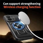 Magnetic Case For Xiaomi Redmi 15C 4G (Global) (171mm)  /  Poco C85 4G (171mm) Rotating Kickstand TPU + PC Phone Cover