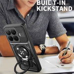 For Xiaomi 15T Pro Magnetic Case Rotating Kickstand TPU + PC Phone Cover