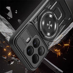 For Xiaomi 15T Pro Magnetic Case Rotating Kickstand TPU + PC Phone Cover