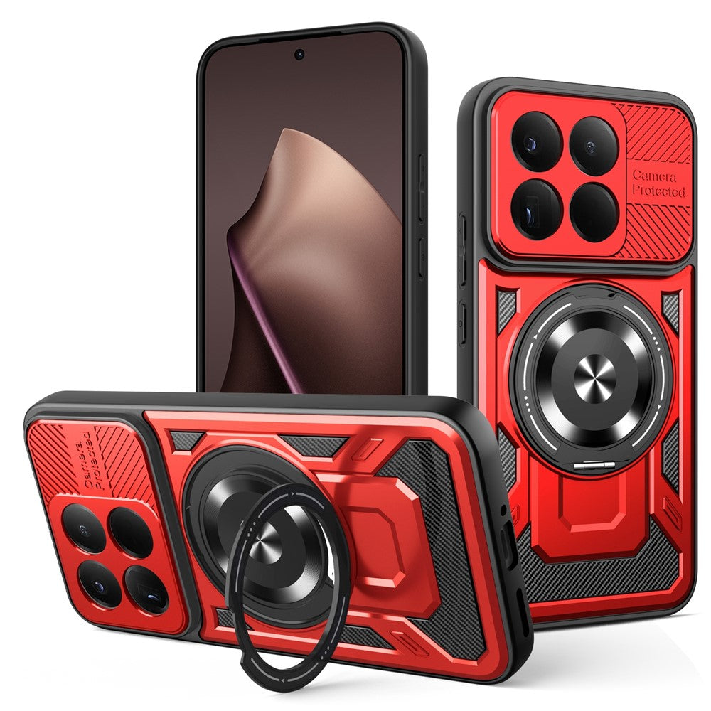 For Xiaomi 15T Magnetic Case Rotating Kickstand TPU + PC Phone Cover