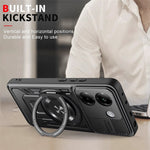 For Xiaomi Poco M7 Pro 5G Magnetic Case Rotating Kickstand TPU + PC Phone Cover