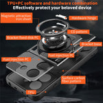 For Xiaomi Poco M7 Pro 5G Magnetic Case Rotating Kickstand TPU + PC Phone Cover