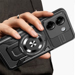 For Xiaomi Poco M7 Pro 5G Magnetic Case Rotating Kickstand TPU + PC Phone Cover