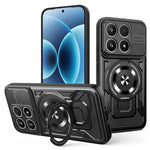 For Xiaomi 17 Magnetic Case Rotating Kickstand TPU + PC Phone Cover