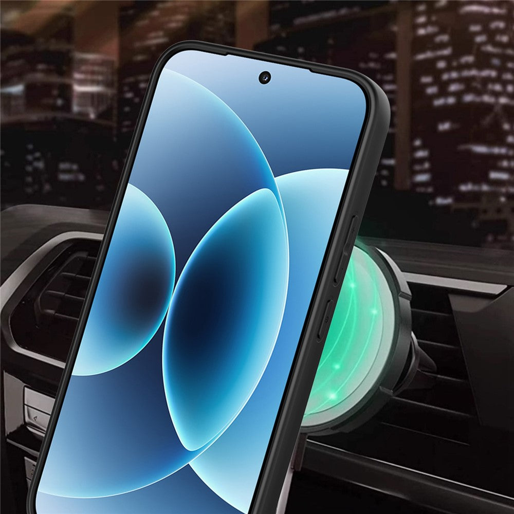 For Xiaomi 17 Magnetic Case Rotating Kickstand TPU + PC Phone Cover